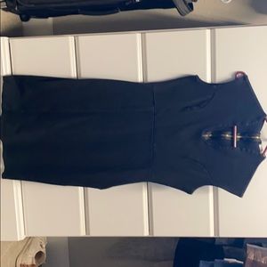 Knee length black dress